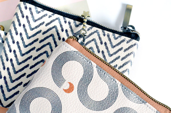 Boho Print Faux-Leather Coin Purse