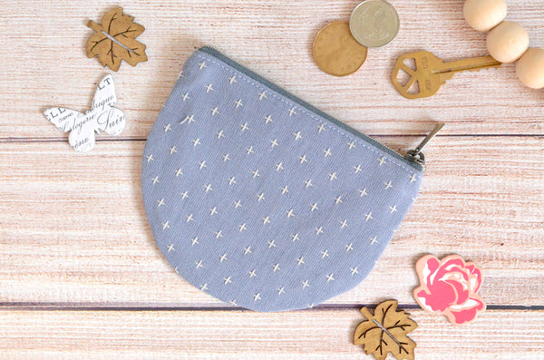 Bee Floral Round Coin Purse