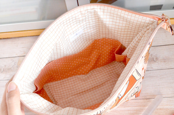 Pink Pumpkin Pie - Jumbo & Boxy Toiletry Bags