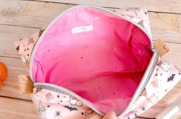 Pink Halloween Vibes - Jumbo & Boxy Toiletry Bags
