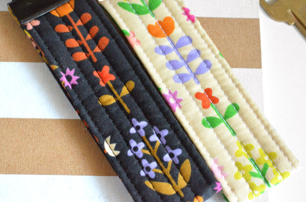 Favourite Flowers Fabric Keychain