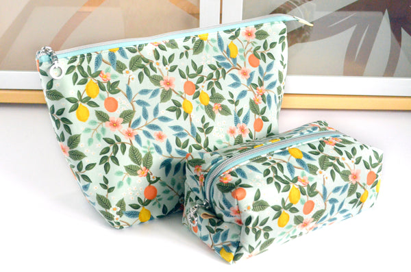 Rifle Paper Co Blue Citrus - Jumbo & Boxy Toiletry Bags
