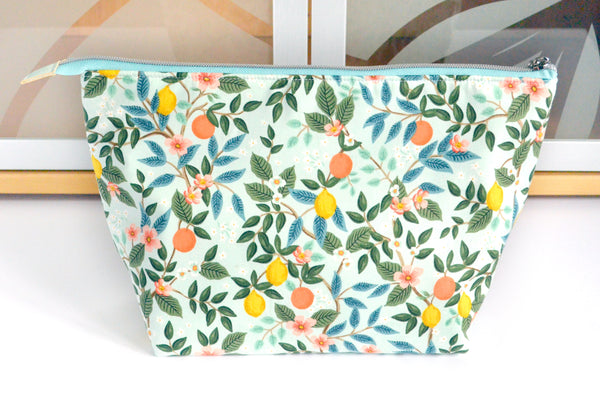 Rifle Paper Co Blue Citrus - Jumbo & Boxy Toiletry Bags