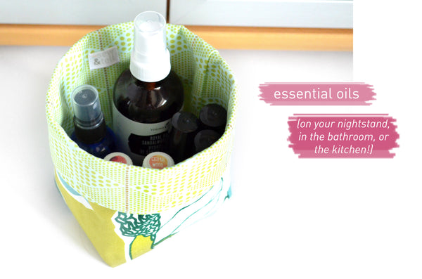 Purple Favourite Flowers Fabric Plant Pot