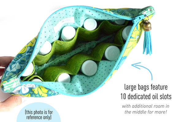 Floral Skull - Large Essential Oil Bag