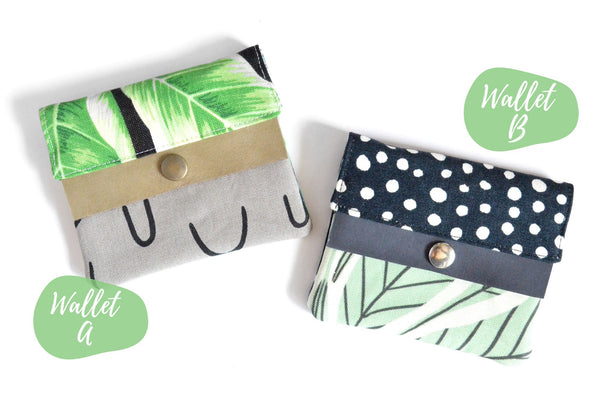 Tropical Leather Snap Wallet