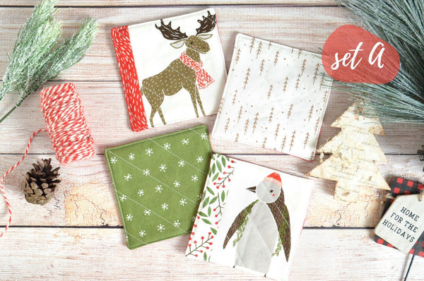 Merriment Holiday Drink Coasters