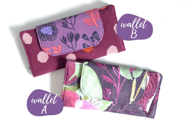 Purple Floral Wallet