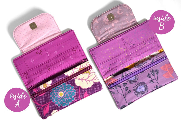 Purple Floral Wallet