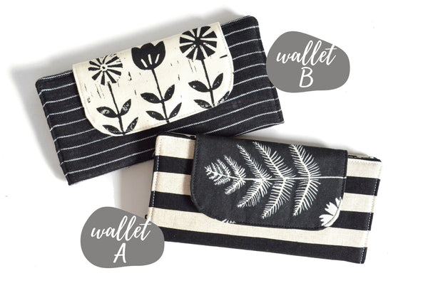 Black & White Boho Wallet