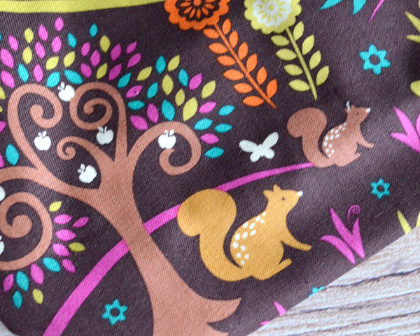 Purple Woodland Fabric Gift Bag