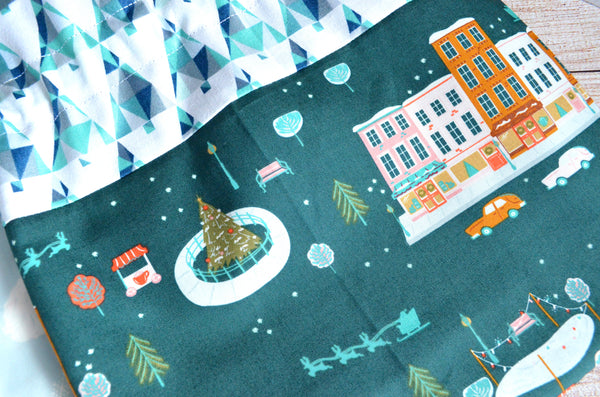 Christmas in the City Fabric Gift Bags *X-Large, Large, & Regular Sizes*
