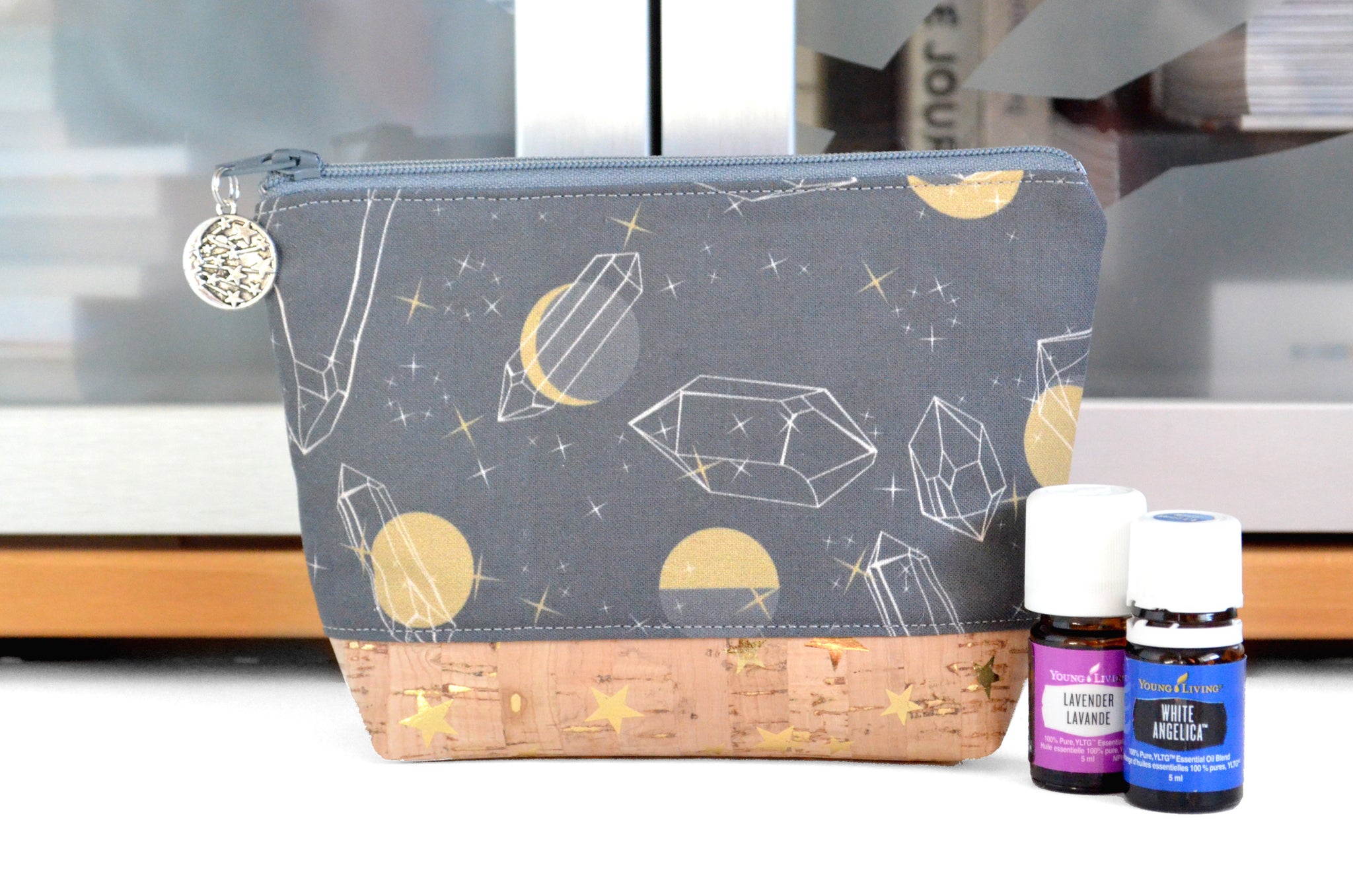 Moon & Gemstone Mini Essential Oil Bag