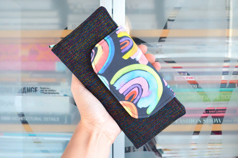 Black Sparkle Rainbow Wallet