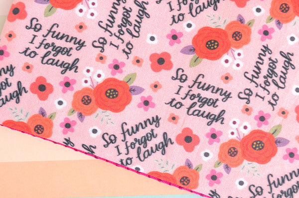 Small Sweary Pouch - Small Pink "So Funny"