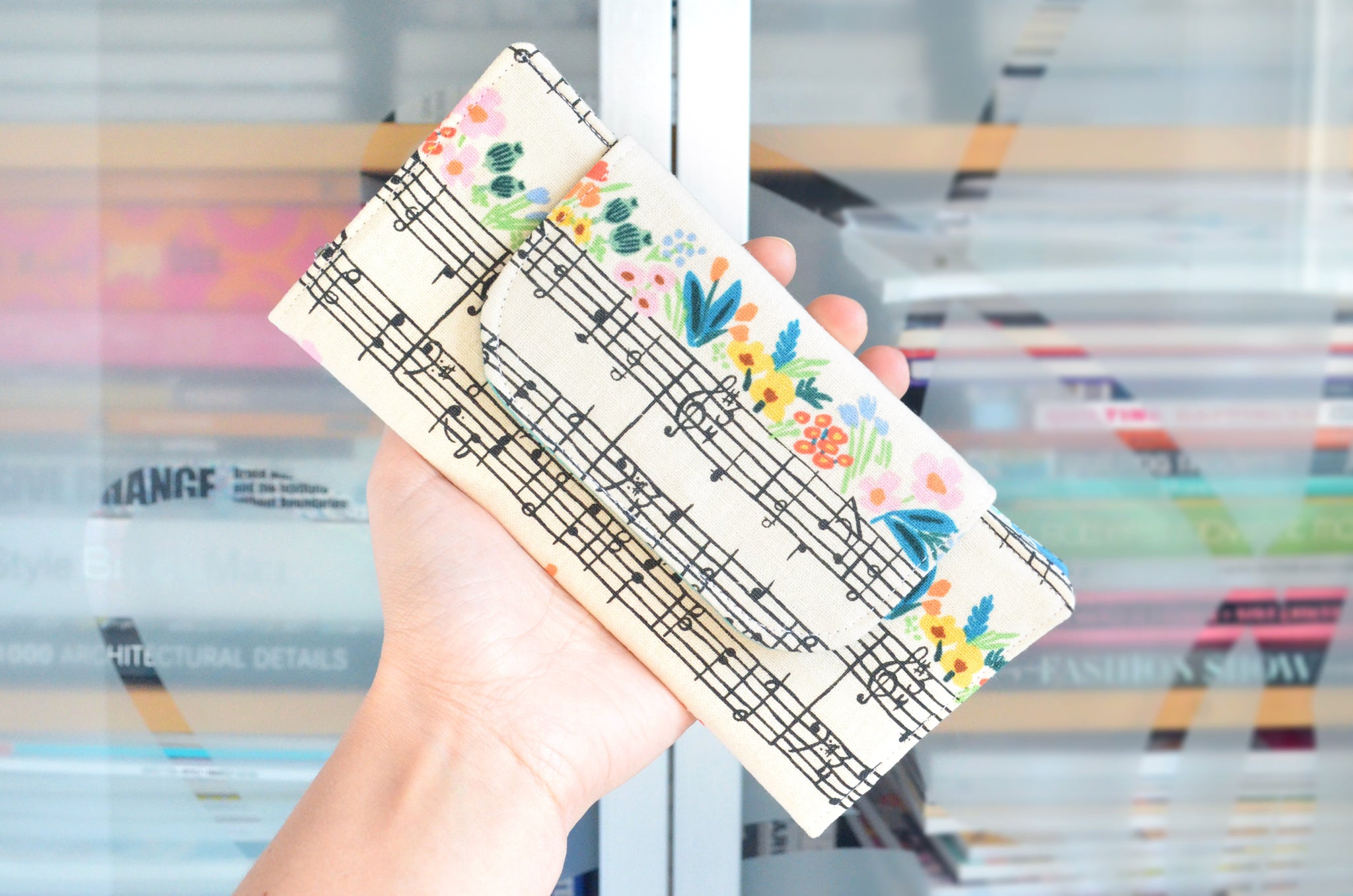 Rifle Paper Co Bramble Music Notes Wallet