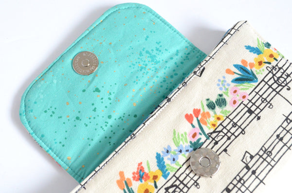 Rifle Paper Co Bramble Music Notes Wallet