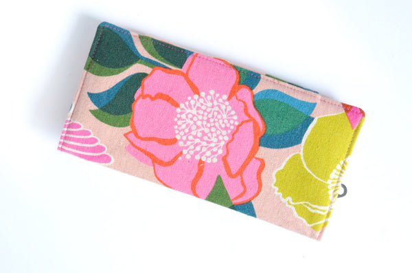 Pink "Stay Gold" Floral Wallet