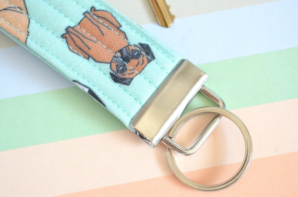 Blue Pup Keychain