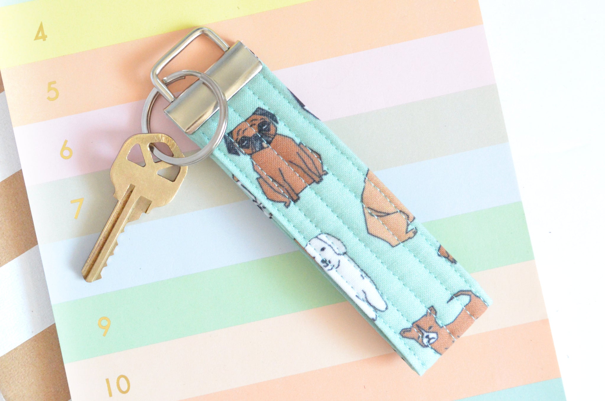 Blue Pup Keychain