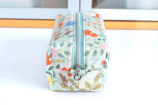 Mint Strawberry Fields Rifle Paper Co Toiletry Bag