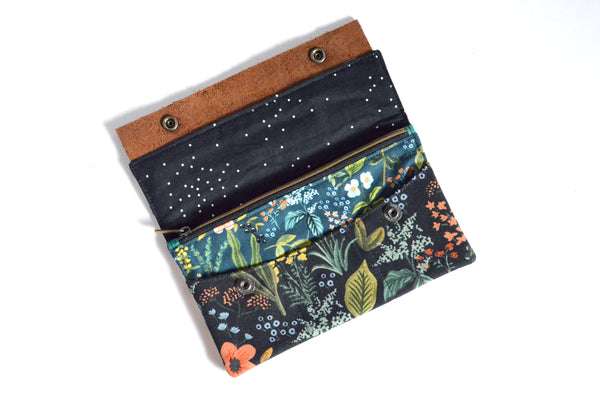 Black Rifle Paper Co Herb Garden Leather Snap Wallet