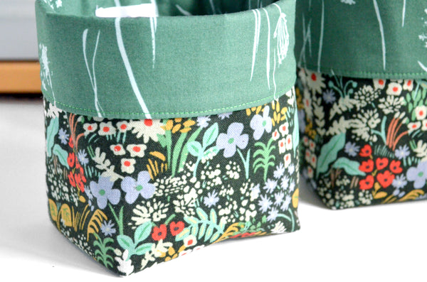 Green Rifle Paper Co Floral Fabric Plant Pot