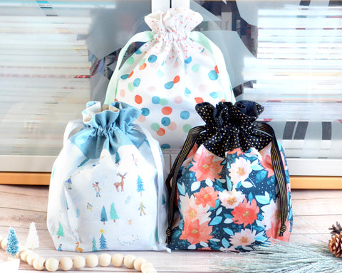 Winter Wonderland Fabric Gift Bags