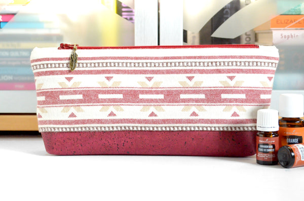 Red Taos Flannel Essential Oil Bag