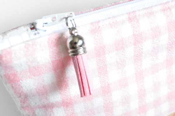 Pink Plaid Flannel Essential Oil Bag