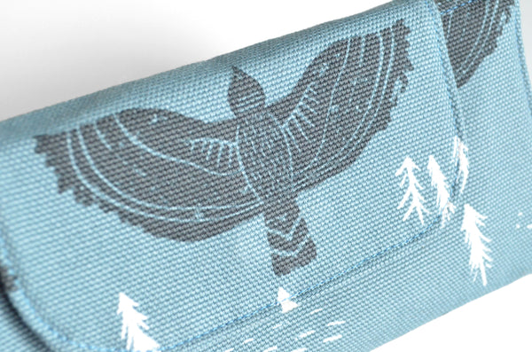 Dark Grey Bird Wallet