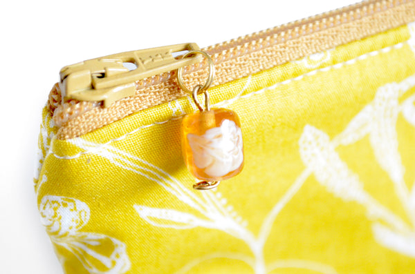 Yellow Floral Mini Essential Oil Bag