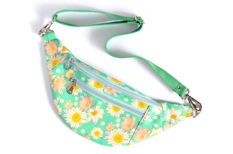 Teal Sunflower Fanny Pack