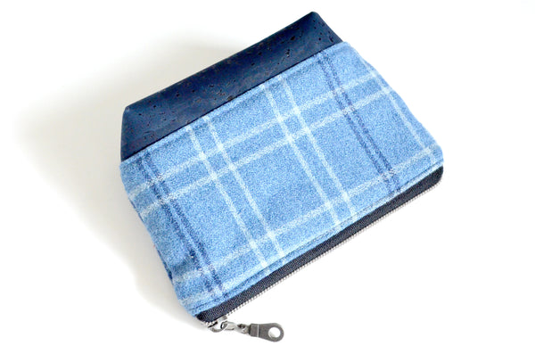 Blue Plaid Flannel Essential Oil Bag