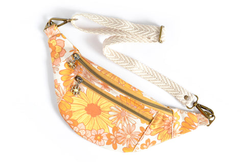 Pink & Yellow Golden June Floral Fanny Pack