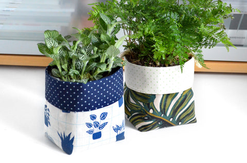 Houseplant & Monstera Fabric Plant Pot