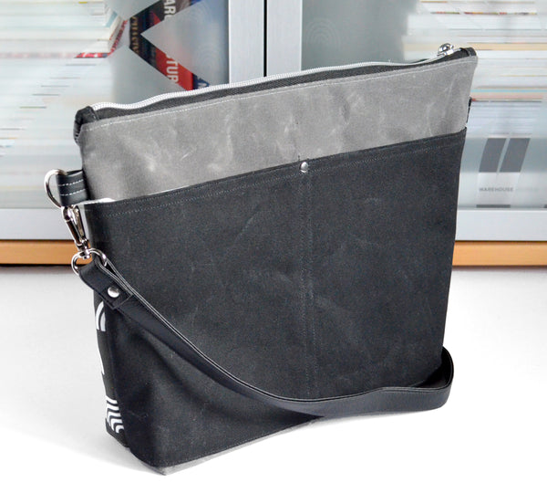 Black & Grey Rainbow Crossbody Bag