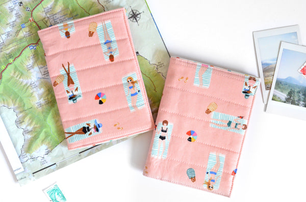 Pink Rifle Paper Co Beach Girl Passport Cover