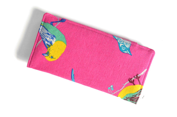 Bright Pink Echino Bird Wallet