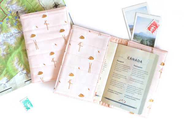Pink & Gold Flamingo Passport Cover