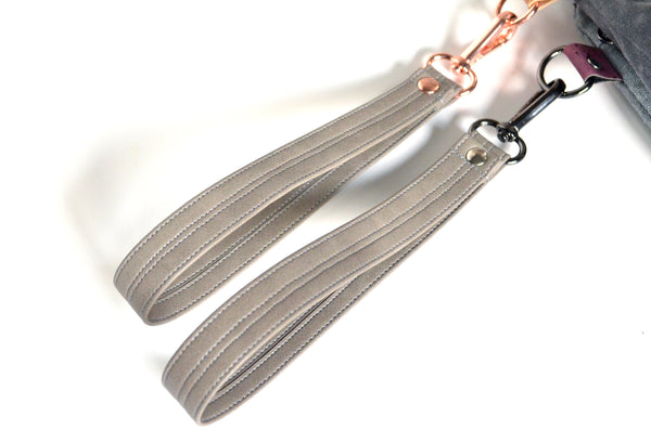 Bright Feather Double-Zip Wristlet