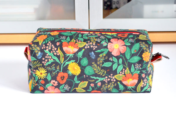 Black Camont Poppy Rifle Paper Co Toiletry Bag