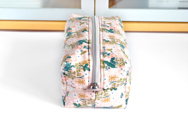 Light Pink Floral Rifle Paper Co Toiletry Bag