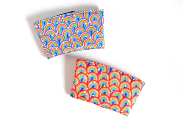 Rainbow Print Coffee Sleeves