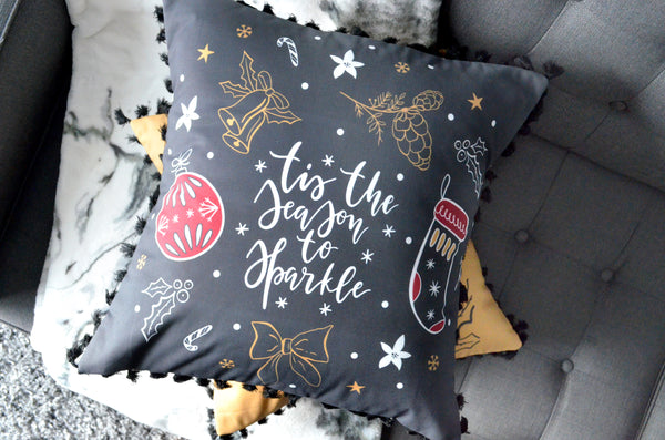 Tis' the Season to Sparkle Holiday Pillows