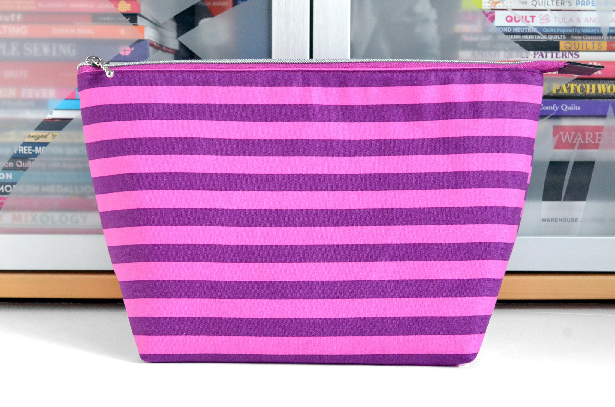 Classic Stripes in Purple Jumbo Toiletry Bag