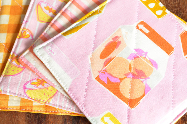 Clementine Coaster Set in Pink