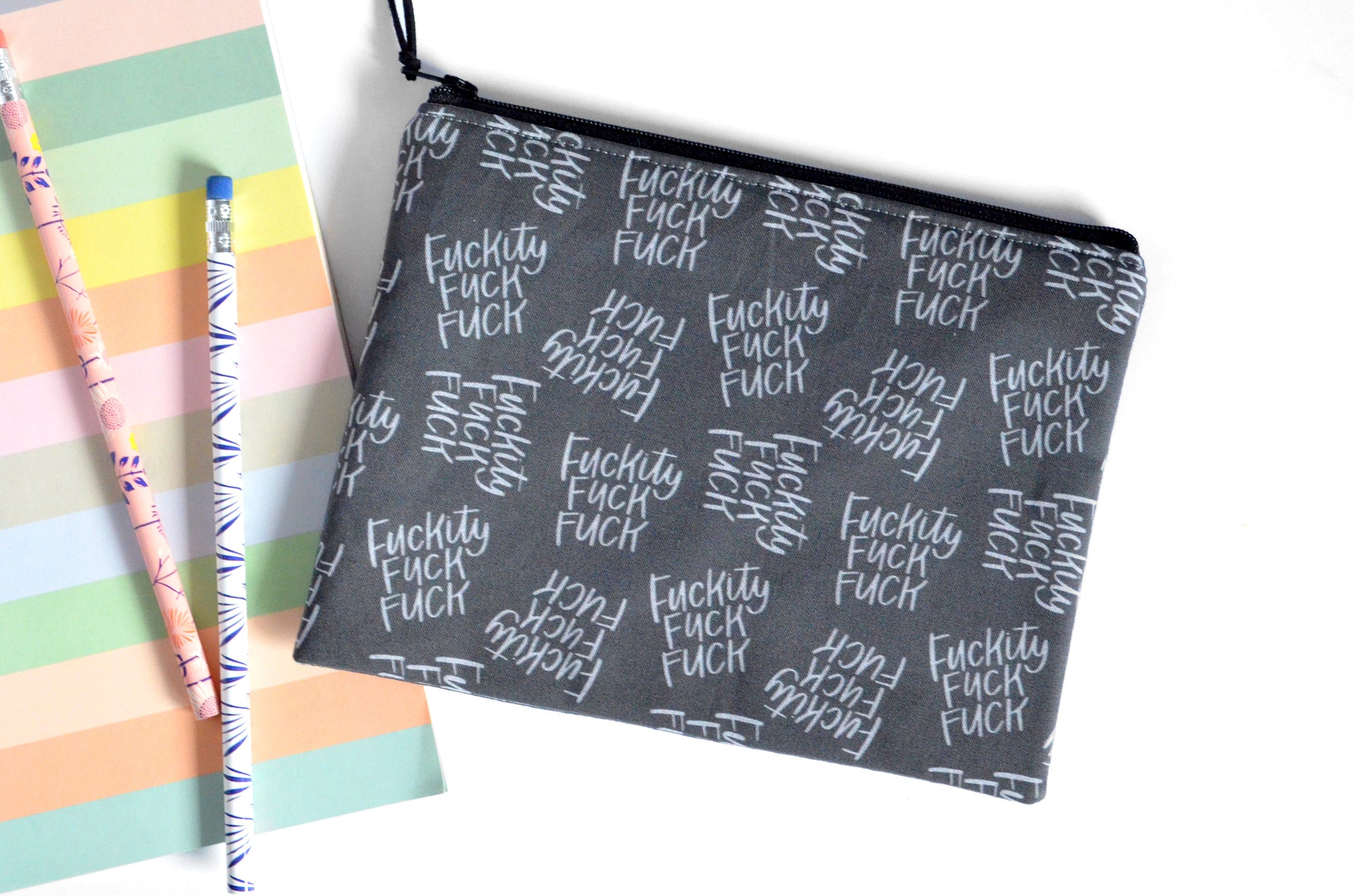 Small Sweary Pouch - Black "F*ckity"