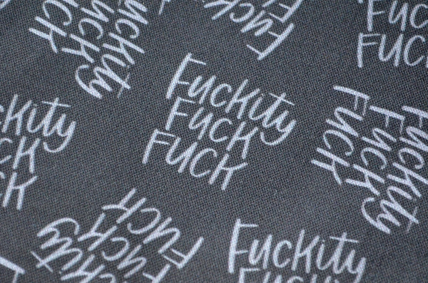 Small Sweary Pouch - Black "F*ckity"