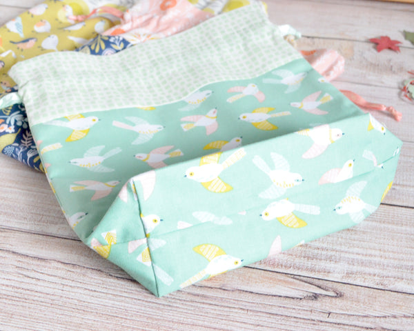 Birds Fabric Gift Bags